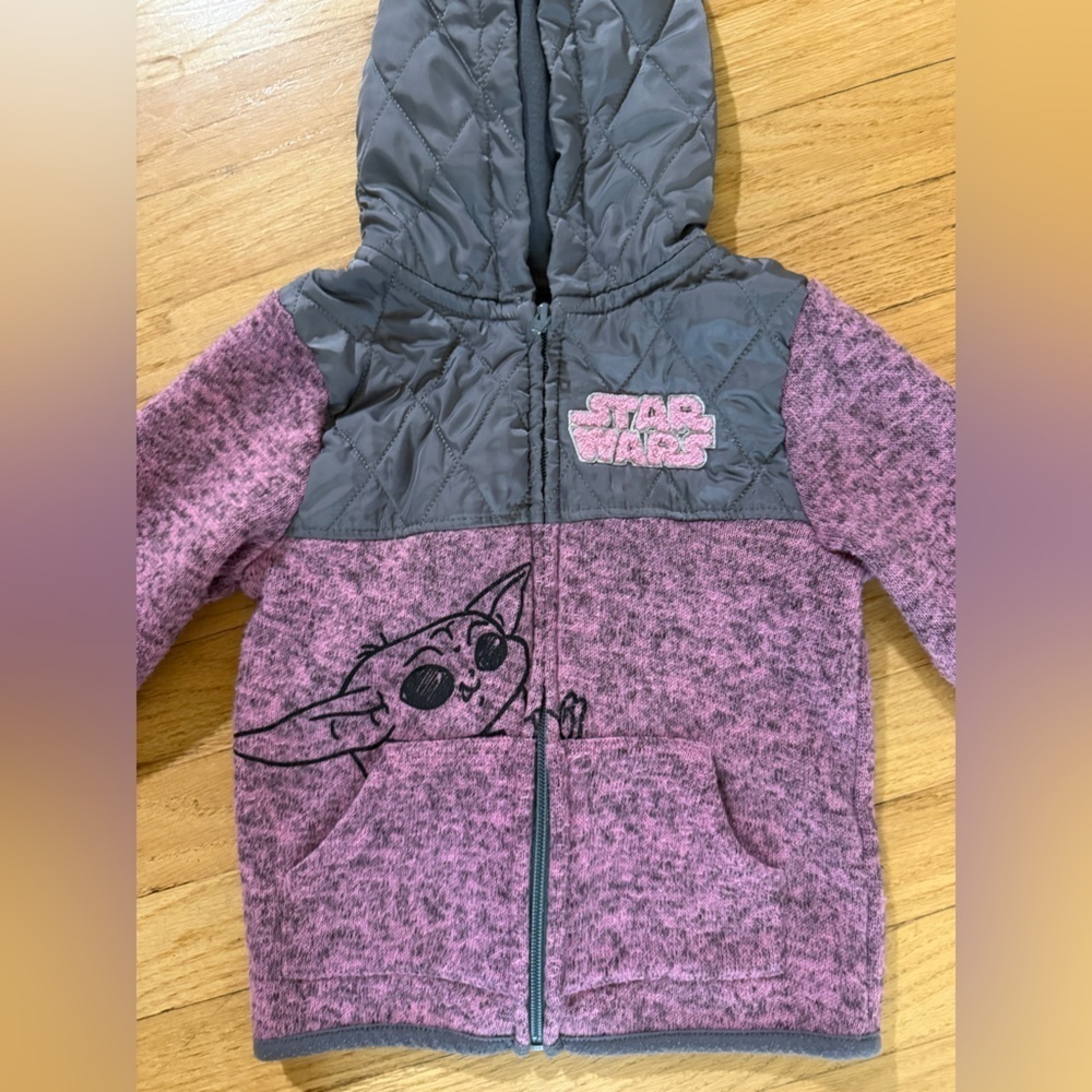 Star Wars Pink and Gray Quilted Jacket - Picture 3 of 5